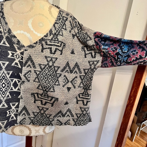 Anthropologie Pilcro Moira Thermal Pullover Aztec - M - Picture 13 of 16
